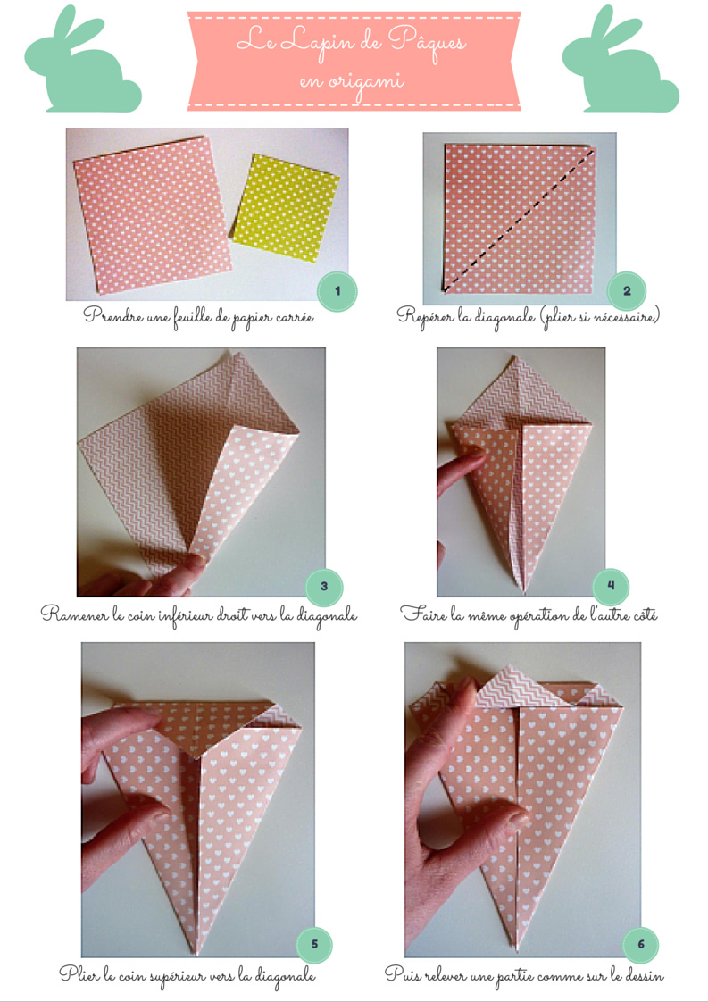 Lapin en origami facile