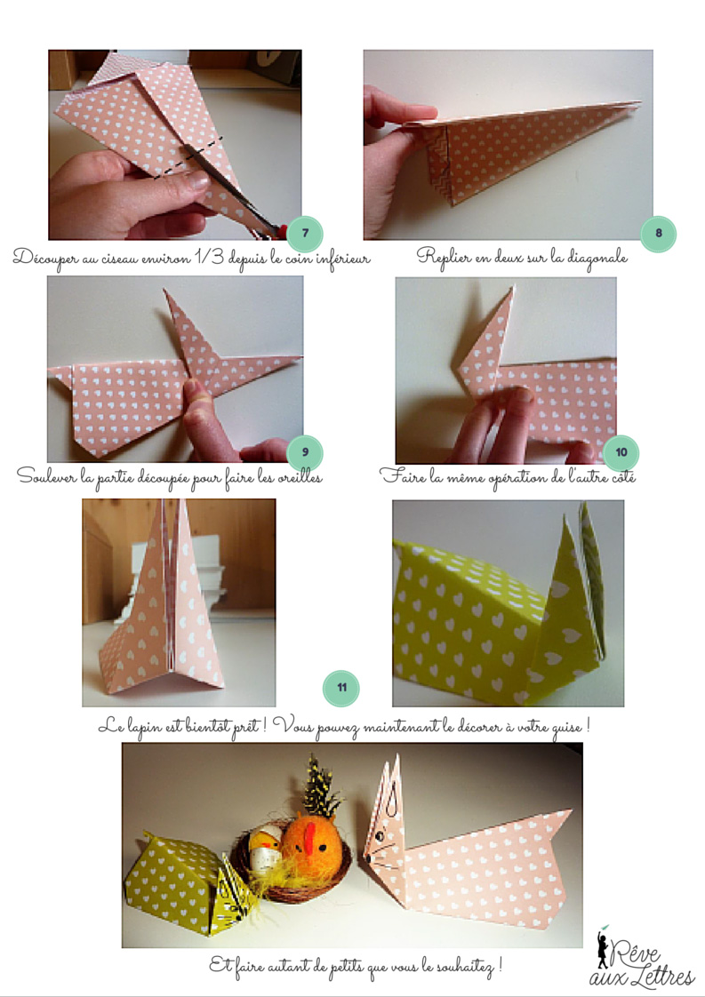 Origami de Pâques facile